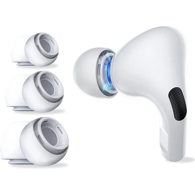 Tech-Protect Силиконови тапички tech-protect ear tips 3-pack apple airpods pro white (9589046924415)