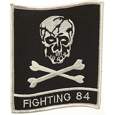 Nášivka textilná 101 Inc Fighting 84 - čierna-biela