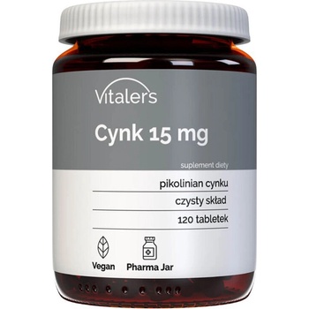 Vitalers Цинк (пиколинат) 15 mg 120 таблетки | Vitalers (406132 (VIT-0613) VIT)