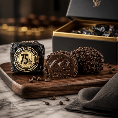 Venchi Chocoviar Extra Fondente 75% pralinka 1 ks