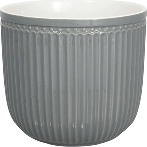 GreenGate Сива керамична саксия Alice, ø 14 cm - Green Gate (STWFPOAMALI8204)