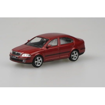 Abrex Škoda Octavia II Combi 2004 Červená Flamenco Metalíza 1:43