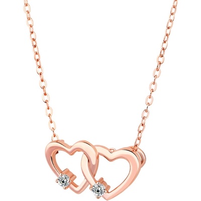 Majya Stříbrný přívěsek s řetízkem rose 10300