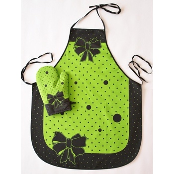 Forbyt Zástěra a chňapka Madam set Zelený