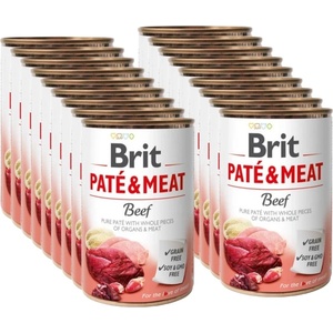 Brit Брит пате и месо говеждо 18x400г