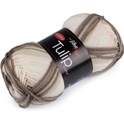 Pletací příze Tulip color 100 g Varianta: 12 (5216) šedá, Balení: 1 ks 46224/99536/234454