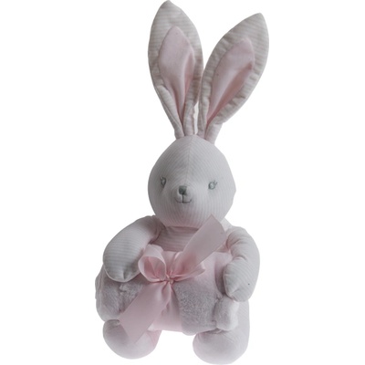 Gamberritos Одеало 80х110 + играчка Зайче, розово (108844)