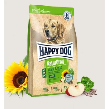 Happy Dog NaturCroq Lamb & Rice - храна с агнешко за израснали кучета от всички породи, склонни към алергични прояви, 15kg