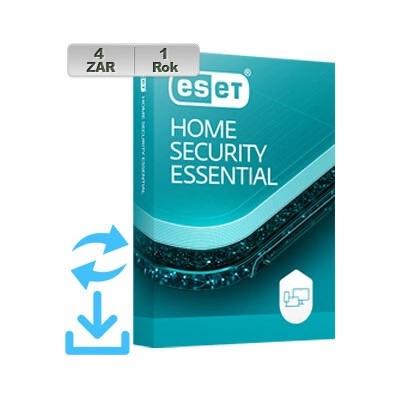 ESET HOME SECURITY Essential 20xx 4 lic. 12 mes. predĺženie