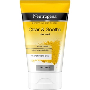 Neutrogena Clear & Soothe Маска за лице, глина и куркума, 50 ml