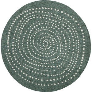 Hanse Home Зелен двустранен килим за открито , Ø 140 cm Bali - NORTHRUGS (103111-140)