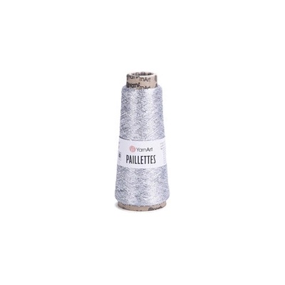 YarnArt Paillettes 8001 - stříbrná