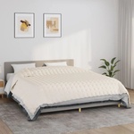 vidaXL Утежнено одеяло светлокремаво 235x290 см 11 кг плат (350768)