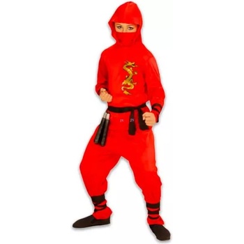 Widmann Костюм Нинджа дракон - 158 см, червено (1338)