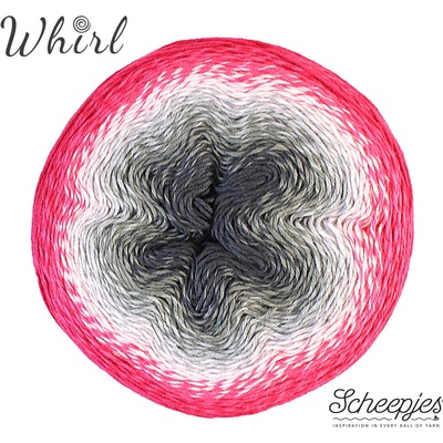 Whirl Sheepjes 752 růžovo-bílo-černá