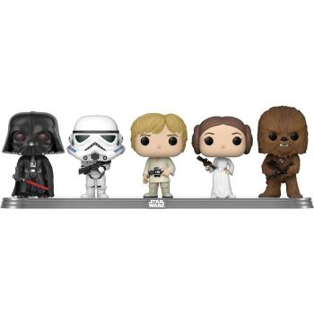 Funko POP! 5-Pack: Disney Star Wars Darth Vader / Stormtrooper / Luke Skywalker / Princess Leia / Chewbacca (Convention Exclusive) Комплект от 5 фигурки на една основа (073828)