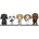 Funko POP! 5-Pack: Disney Star Wars Darth Vader / Stormtrooper / Luke Skywalker / Princess Leia / Chewbacca (Convention Exclusive) Комплект от 5 фигурки на една основа (073828)