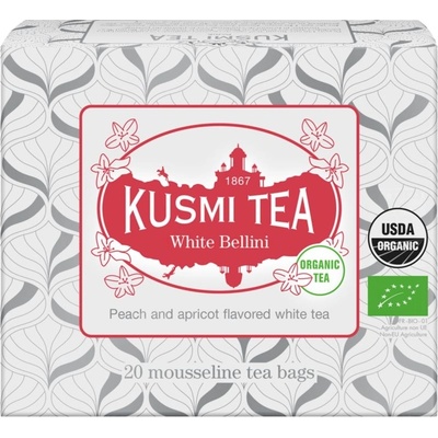 Kusmi Tea Sypaný bio organický bílý čaj White Bellini 20 ks