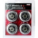 Sestava čirých PU koleček 70x24 + ložiska ABEC7 NILS Extreme