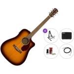 Fender CD-140 SCE Premium SET Сунбурст Електро-акустична китара Дреднаут
