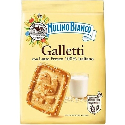 Barilla Mulino Bianco Galletti sušenky s čerstvým mlékem a cukrem 350 g
