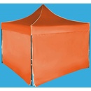 Expodum Nůžkový stan 3x3m ocelový 4 boční plachty Oranžová