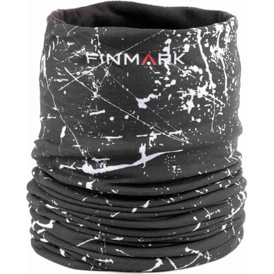Finmark multifunkční šátek černá bílá