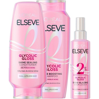 L'Oréal L'Oréal Elseve Комплект Glycolic Gloss - Шампоан, Балсам и Серум, 400 + 200 + 150 ml