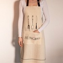 Homla Kuchyňská zástěra s černým vzorem 60x80cm Arcane