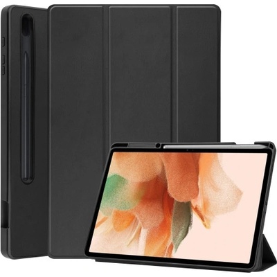 Vsechnonamobil 32767 LEATHER zaklapovací obal Samsung Galaxy Tab S8+ / S7+ / S7 FE černý
