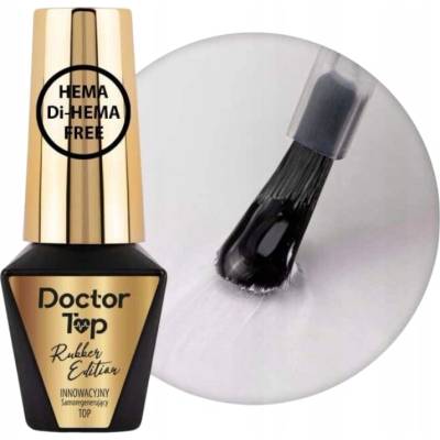 Vrchní hybridní lak MollyLac 10g Rubber Doctor Top kaučukový, bez výpotku