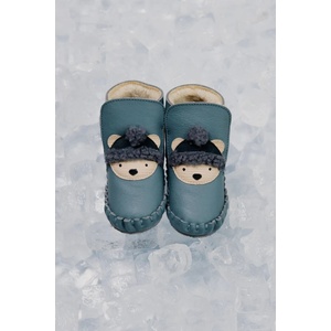 Donsje обувки за бебе от кожа Junus Booties Polar Bear (1041804)
