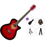 Pasadena PGC-10 Premium SET Red Burst Джъмбо китара