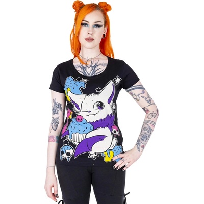 Cupcake cult дамска тениска cupcake cult - bat - ЧЕРНА - poi1402