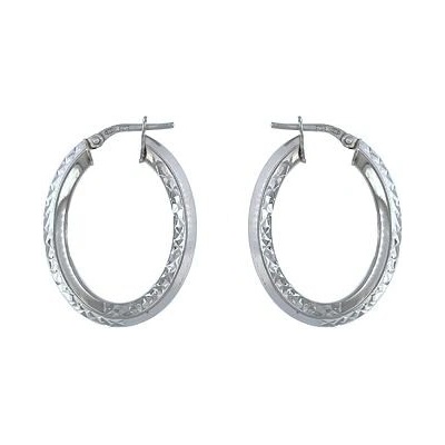 Infinitysilver stříbrné náušnice ovály broušené LI41236B