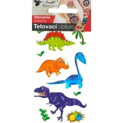 Tetovací obtisky 10 5x6cm malí dinosauři