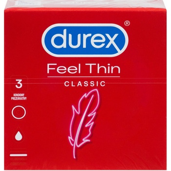 Durex Feel Thin Classic 3 ks