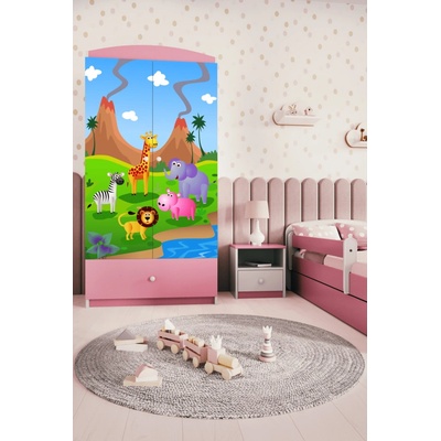 Kocot kids Babydreams 90 cm safari růžová