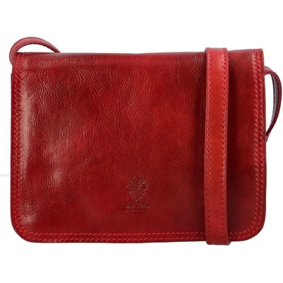 Vera Pelle kožená crossbody střední 8552 RED LVo červená