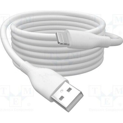 Digitus AK-600108-005-W USB 2.0; vidlice Apple Lightning,USB A vidlice, 0,5m