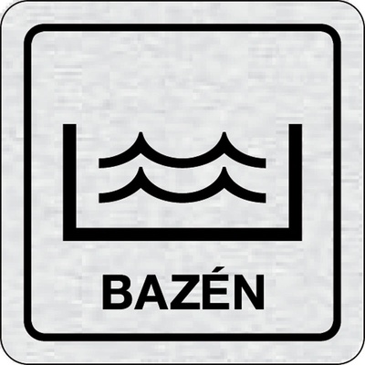 Nalepovací cedulka na dveře - Bazén