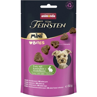animonda vom Feinsten Adult Mini Bites morčacie s králičím a čučoriedkami 50 g
