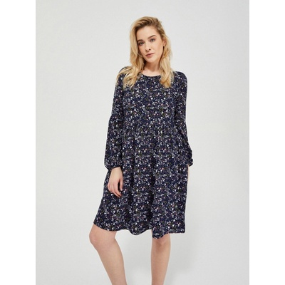Moodo Тъмно синя дамска рокля на цветя Moodo Moodo | Sin | ЖЕНИ | XS