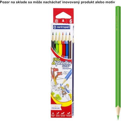 Centropen pastelky 9521 trojhranné 6 ks
