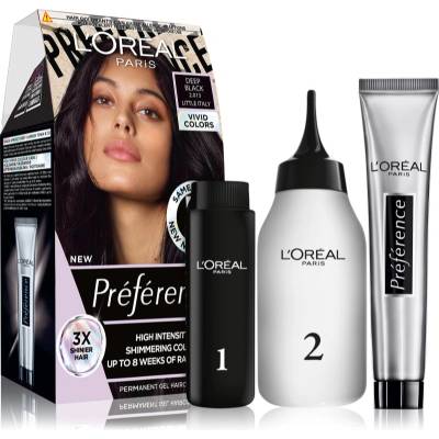 L'Oréal Préférence Vivids боя за коса цвят 2.013 Deep Black