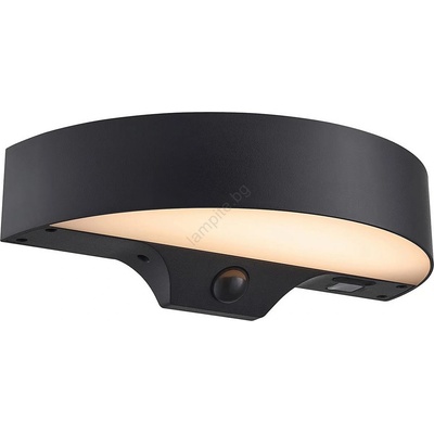 Nordlux - LED соларен стенен фенер MONAY LED/5W/5V IP44 с сензор (NX0479)