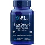 Life Extension Сърдечна и мозъчна функция - Супер Омега-3 (с лигнан от сусам и екстракт от маслина), 120 софтгел капсули (01984 le)