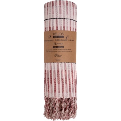 Dilios Тънко одеяло Dilios - Хоум, червено и екрю, 130 x 160 cm (1000021745)