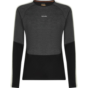 Icebreaker Мъжко мериносово термобельо Icebreaker Merino 200 Oasis+ L/S Crewe Merino base layer - Black / Jet Heather / Undyed / CB (015-2292-0211)