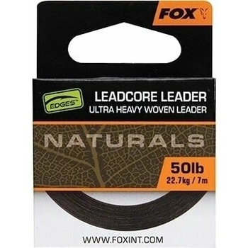 FOX Edges Naturals Leadcore Leader 7 m 50 lbs-22, 7 kg Плетена линия (CAC821)